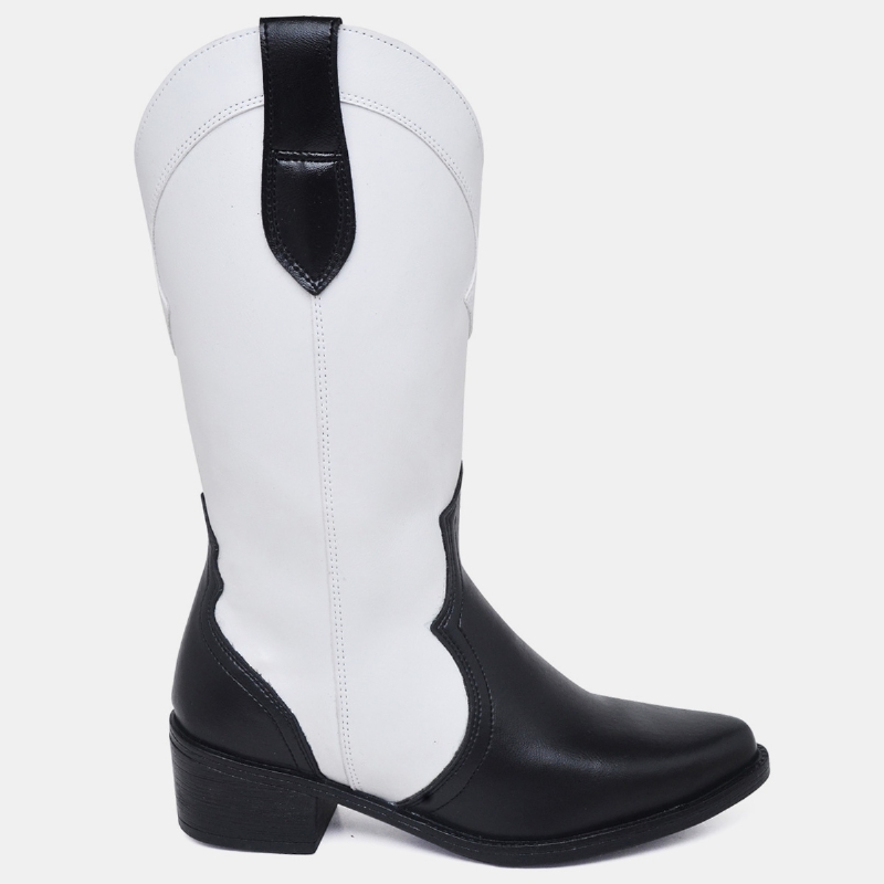Bota Country Feminina Bicolor "WESTERN" 1704DB