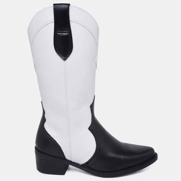 Bota Country Feminina Bicolor "WESTERN" 1704DB
