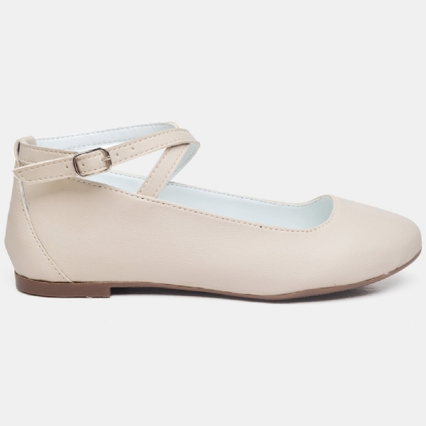 Sapatilha Bailarina Feminina Off White "NINA" 3002DB