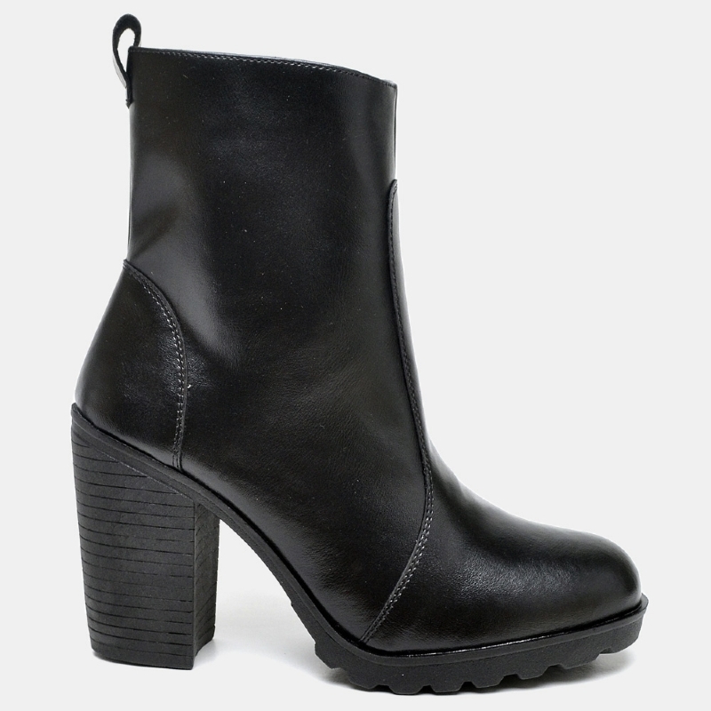 Bota Coturno de Salto Feminino Preto "KATE" 1008DB