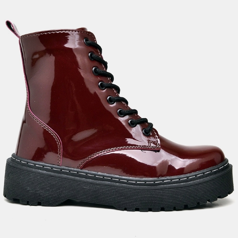 Coturno Tratorado Feminino Marsala "DÖMO" 1105DB