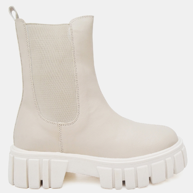 Bota Coturno Tratorado Feminino Off-White "HILLS" 1506DB
