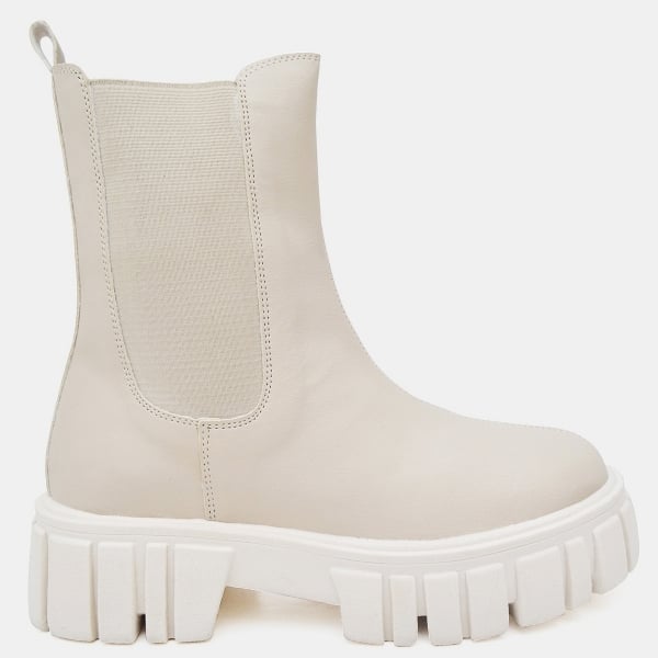 Bota Coturno Tratorado Feminino Off-White "HILLS" 1506DB