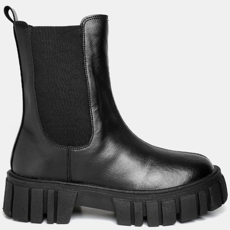 Bota Coturno Tratorado Feminino Preto "HILLS" 1506DB