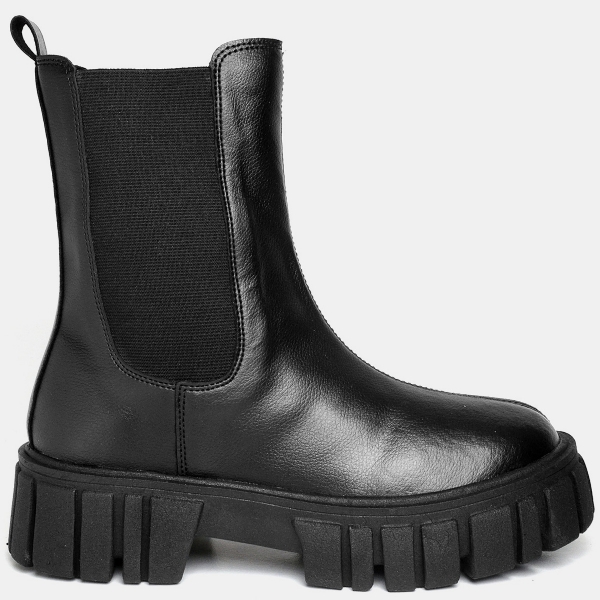 Bota Coturno Tratorado Feminino Preto "HILLS" 1506DB