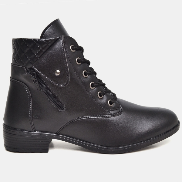 Bota Coturno Feminino Preto "WANA" 201DB