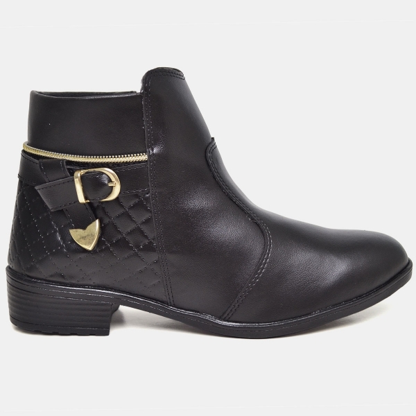 Bota Coturno Feminino Preto "NEVAZZA" 207DB