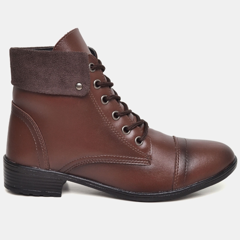 Bota Coturno Feminino Marrom "WANA" 601DB