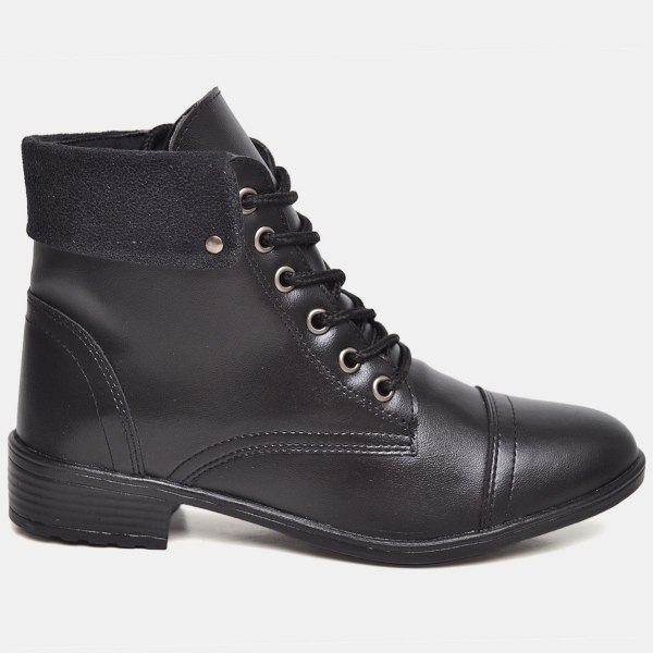 Bota Coturno Feminino Preto "WANA" 601DB