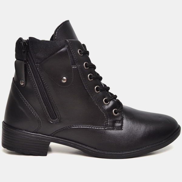 Bota Coturno Feminino Preto "AMPEZZO" 603DB