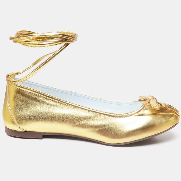 Sapatilha Bailarina Feminina Dourado "DUDA" 3001DB