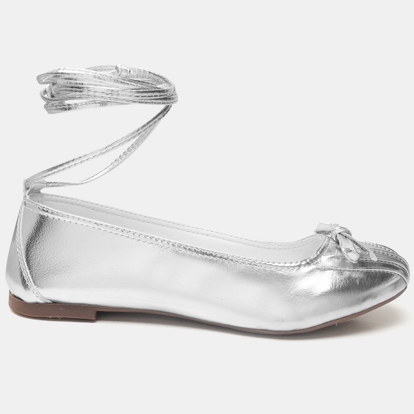 Sapatilha Bailarina Feminina Prata "DUDA" 3001DB