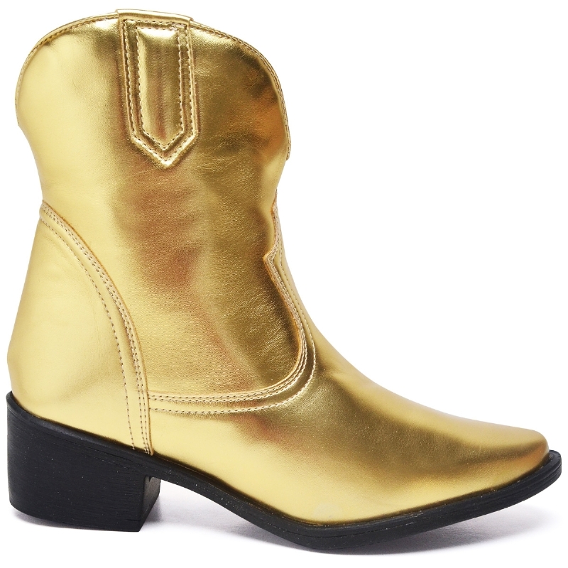 Bota Country Feminina Dourada "WESTERN" 1701DB