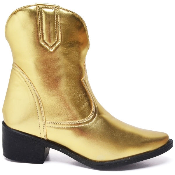Bota Country Feminina Dourada "WESTERN" 1701DB
