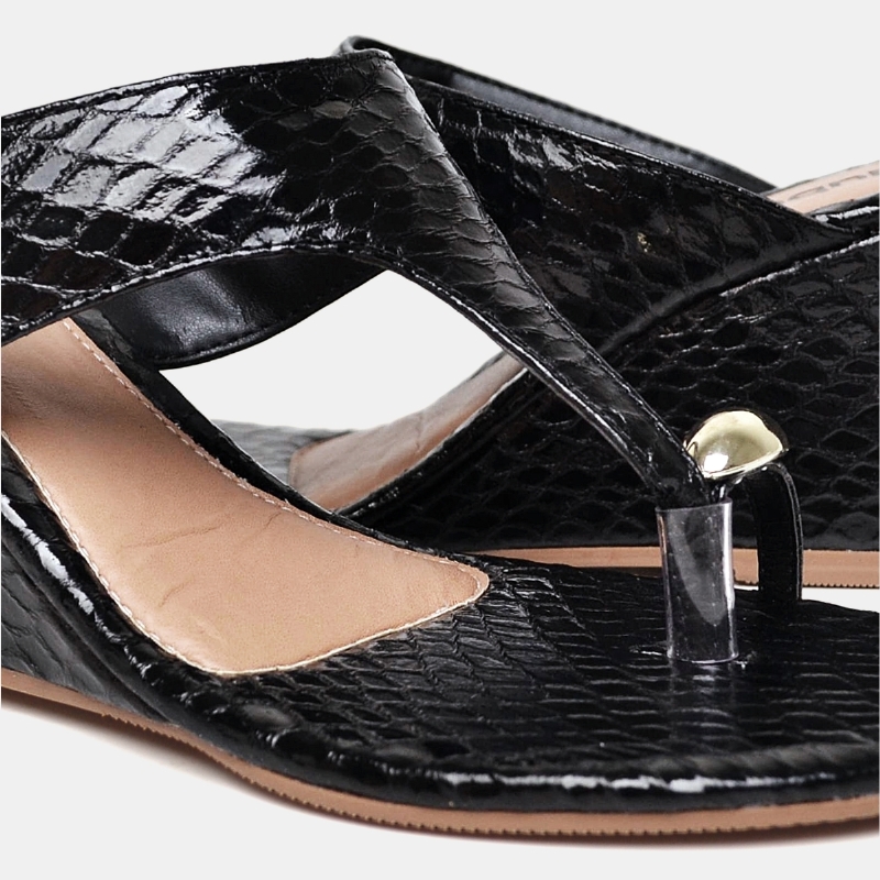 Sandália Tamanco Feminino Preto "JASMIM" 2114DB