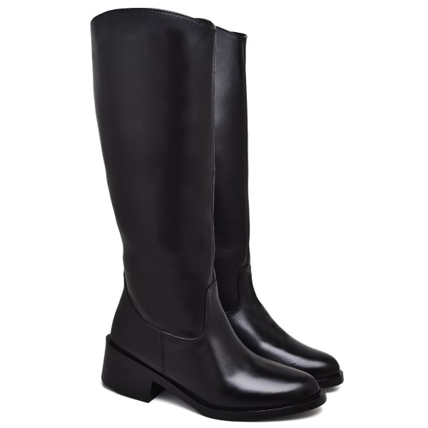 Bota Montaria Couro Legitimo Preto  1730DB