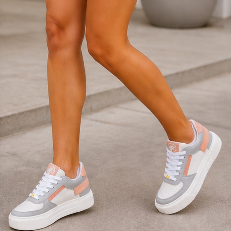 Tênis Sneacker Feminino Cinza "SUN" 029DB