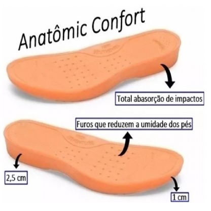 Palmilha Anatômica Gel "IMPACTO" 984DB