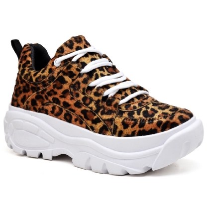 Tênis Sneaker Chunky Feminino Animal Print "KAMPALA" 729DB