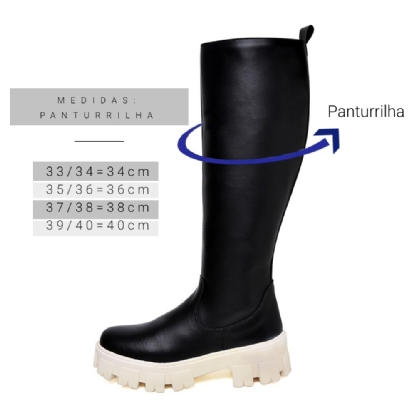 Bota Cano Alto Feminina "GALOCHA" 1805DB