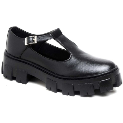 Sapato de Boneca Feminino Preto "MARY JANE" 1415DB