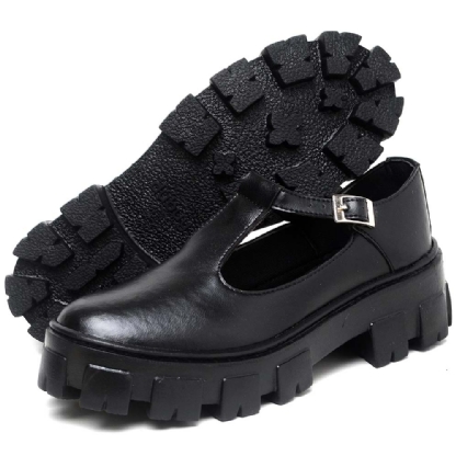 Sapato de Boneca Feminino Preto "MARY JANE" 1415DB