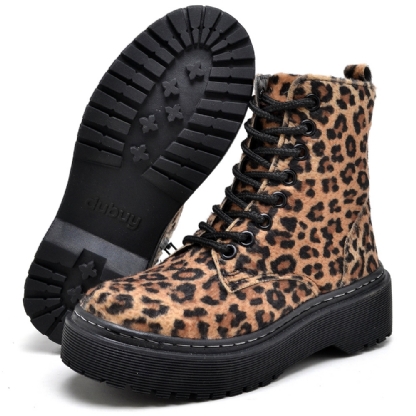 Bota Coturno Tratorado Feminino Animal Print "DÖMO" 1105DB