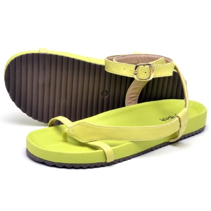 Sandália Papete Feminina Verde Lima "MICHA" 2042DB