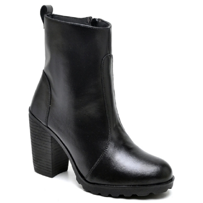 Bota Coturno de Salto Feminino Preto "KATE" 1008DB