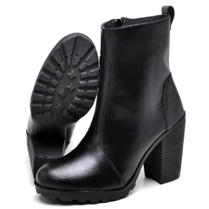 Bota Coturno de Salto Feminino Preto "KATE" 1008DB