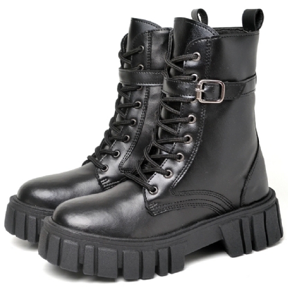 Bota Coturno Tratorado Feminino Preto "LOLLA" 1201DB