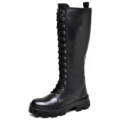 Bota Coturno Tratorado Feminino Preto "DOHA" 1800DB