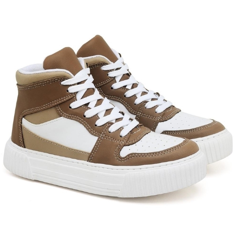 Tênis Sneacker Street Feminino Capuccino "BROZ" 030DB