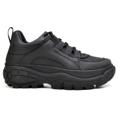 Tênis Sneaker Chunky Feminino Preto "HALLE" 731DB