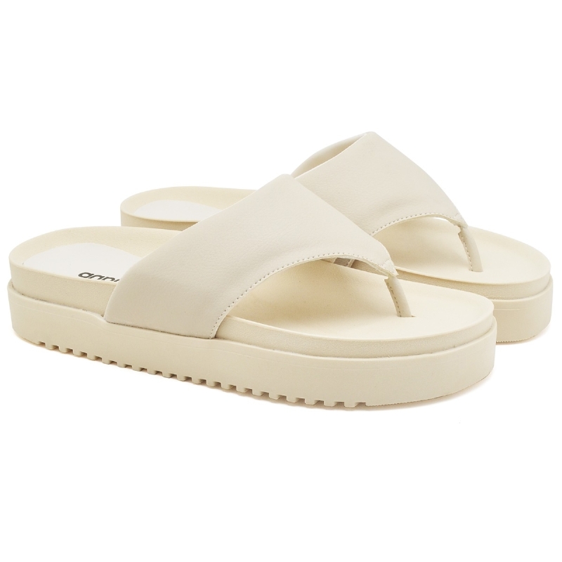 Sandália Chinelo Feminino Off-White "MALI" 2045DB