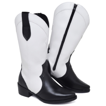 Bota Country Feminina Bicolor "WESTERN" 1704DB