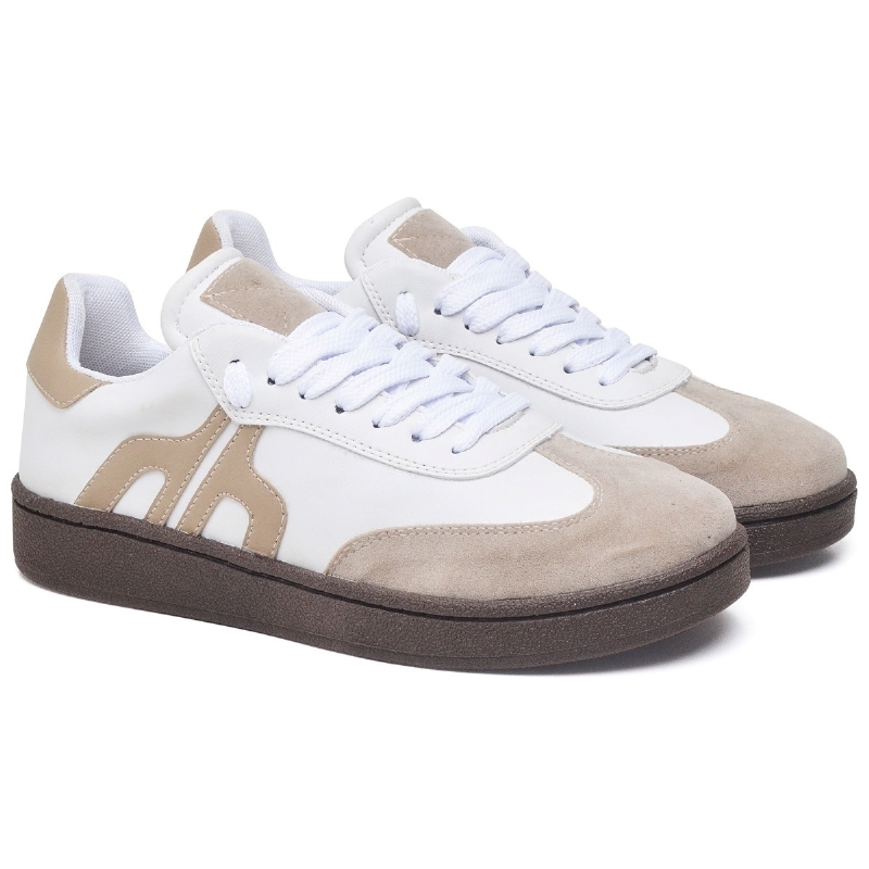 Tênis Sneacker Feminino Nude "ALBA" 033DB