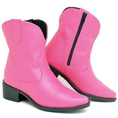 Bota Country Feminina Rosa "WESTERN" 1701DB