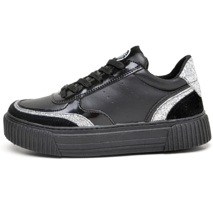 Tênis Sneacker Feminino Preto "AURORA" 036DB