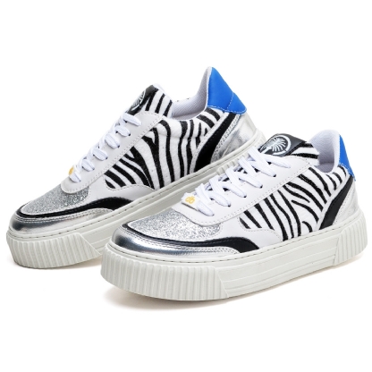 Tênis Sneacker Feminino Animal Print Zebra "AURORA" 039DB