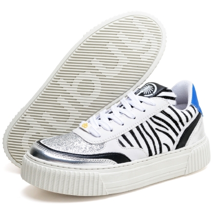 Tênis Sneacker Feminino Animal Print Zebra "AURORA" 039DB