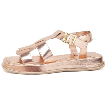 Sandália Plataforma Feminina Rosê Gold "DORA" 2056DB