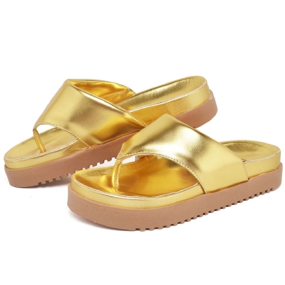 Sandália Chinela Feminina Dourado "MALI" 2045DB