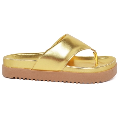 Sandália Chinela Feminina Dourado "MALI" 2045DB