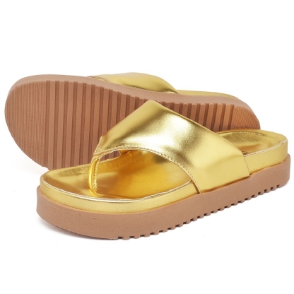 Sandália Chinela Feminina Dourado "MALI" 2045DB