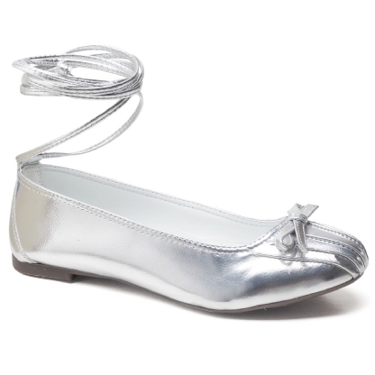 Sapatilha Bailarina Feminina Prata "DUDA" 3001DB