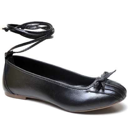 Sapatilha Bailarina Feminina Preto "DUDA" 3001DB