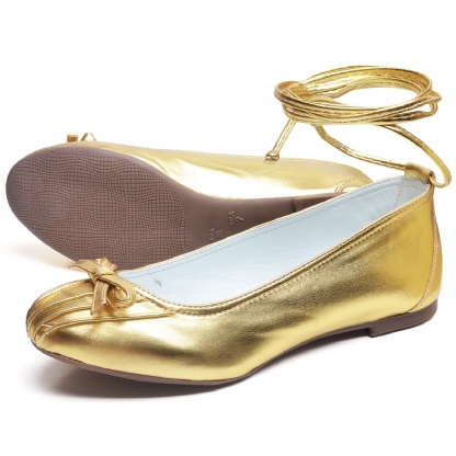 Sapatilha Bailarina Feminina Dourado "DUDA" 3001DB