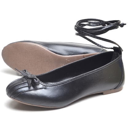 Sapatilha Bailarina Feminina Preto "DUDA" 3001DB