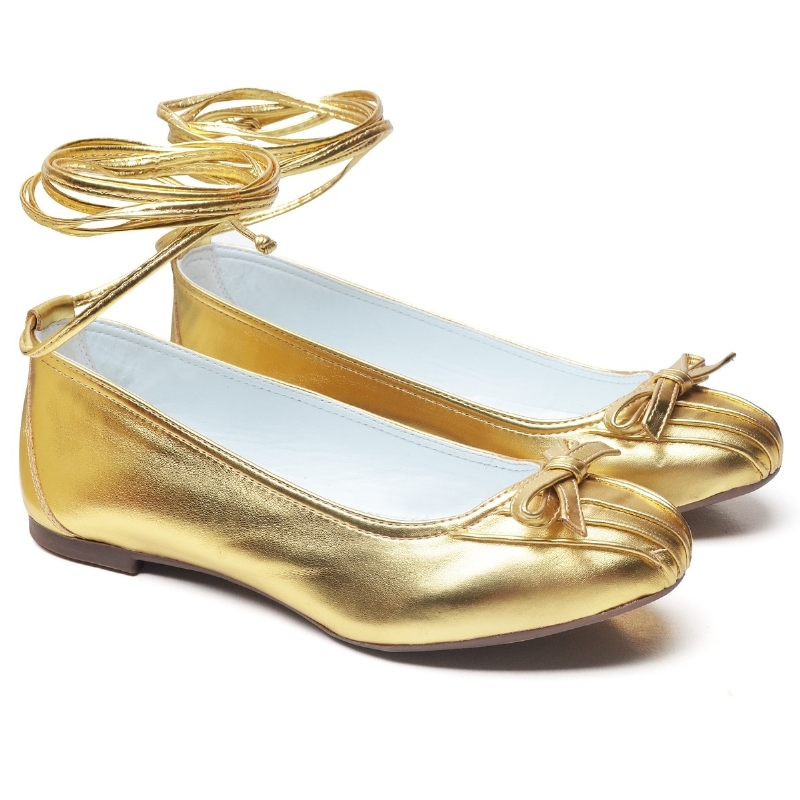 Sapatilha Bailarina Feminina Dourado "DUDA" 3001DB